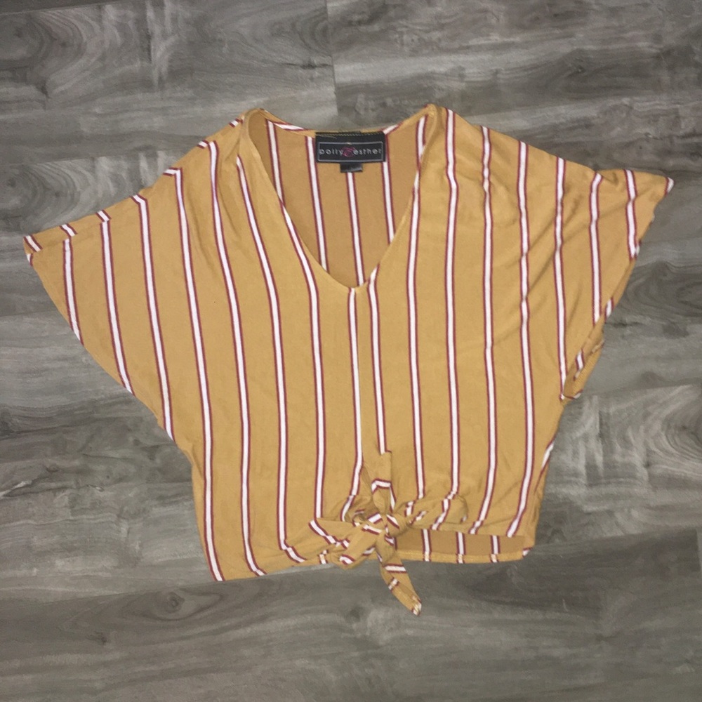 NWOT Tie Front Blouse